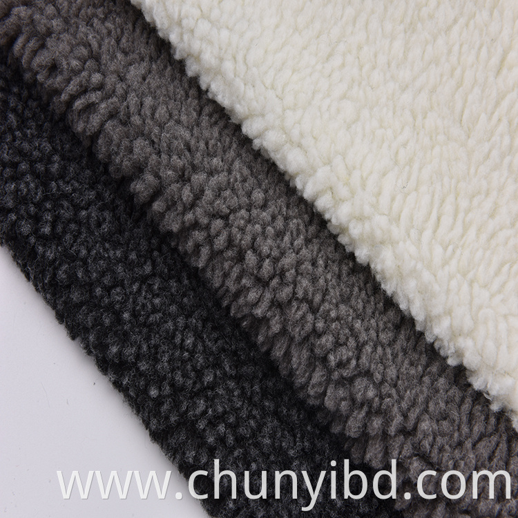 Manufacturer quality brushed sherpa fleece fabric coat
